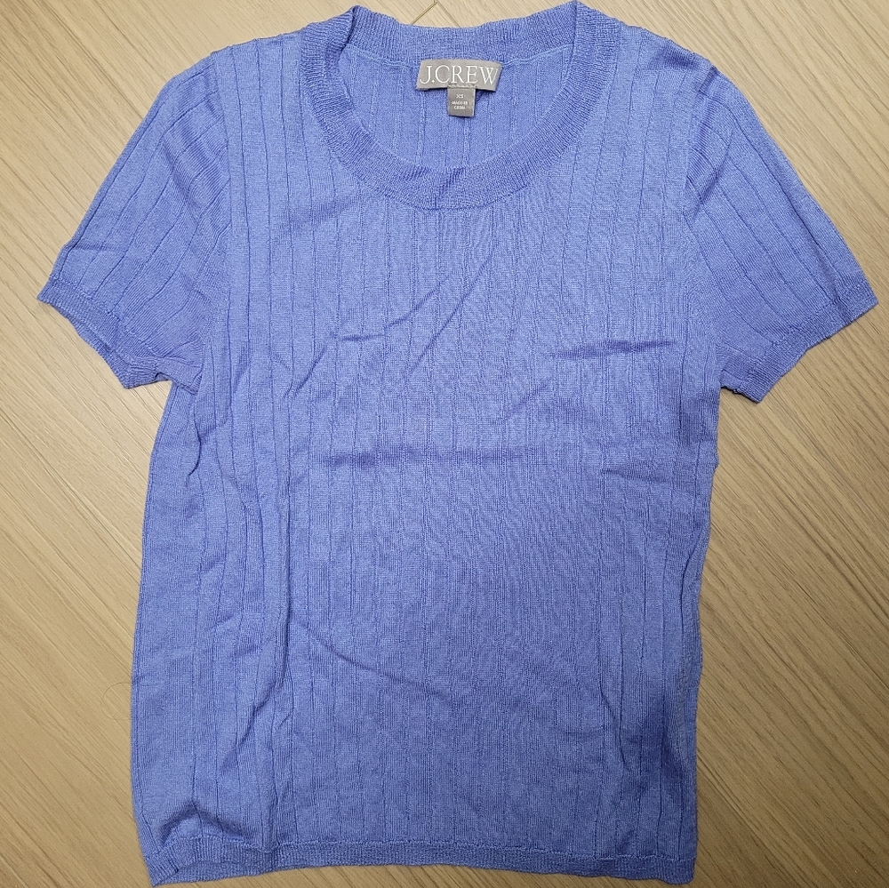 J.Crew Silk/Cashmere Blue Top